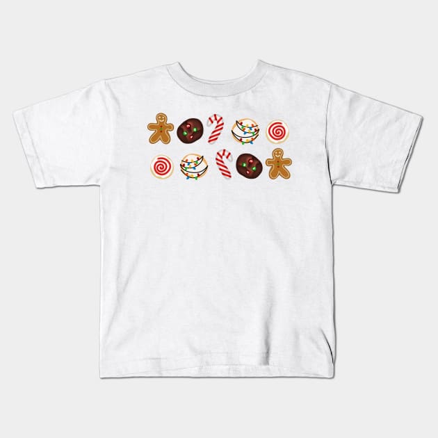 Christmas Cookies Kids T-Shirt by Xinoni